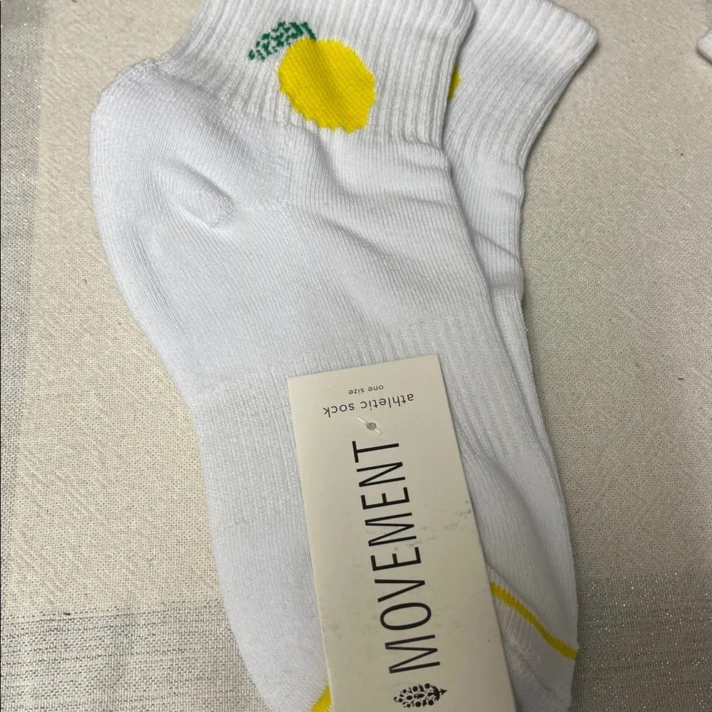 Free People Fruity Frolic Lemon Socks anew with Tags